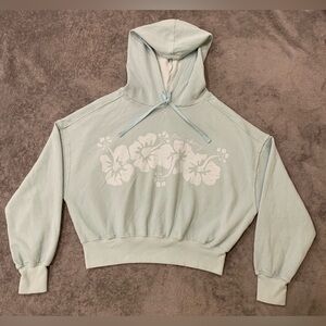 Billabong Light Green Floral Hoodie